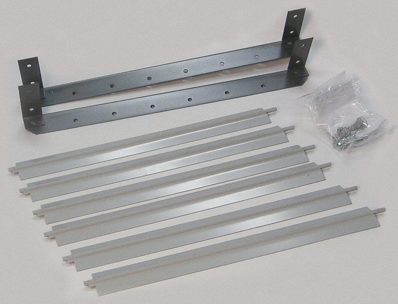 Hydronic Unit Heater Louver: Vertical Louver Kits, 5PV22, Steel, Gray, 13 1/8 in Overall Ht
