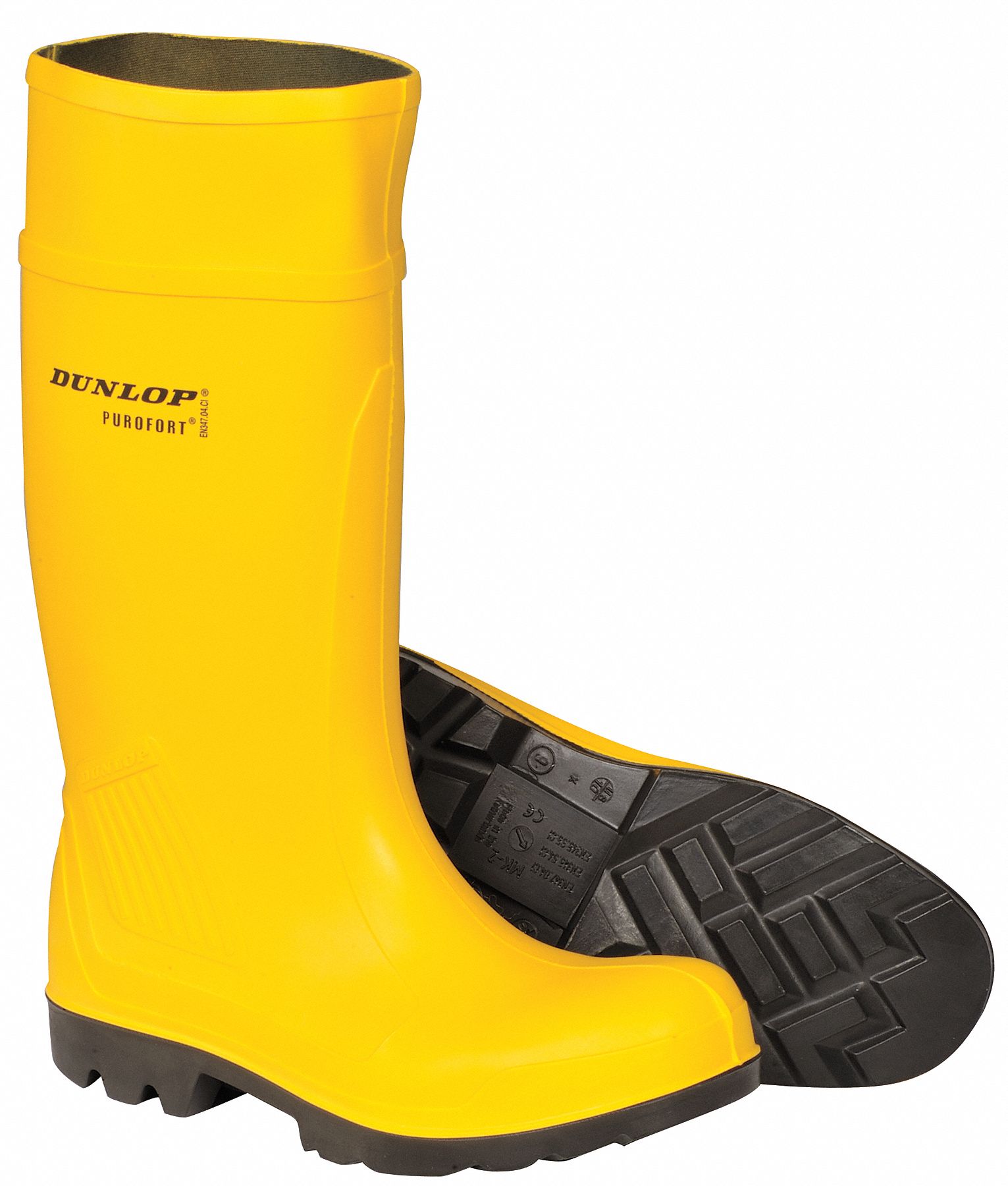 dunlop boots yellow