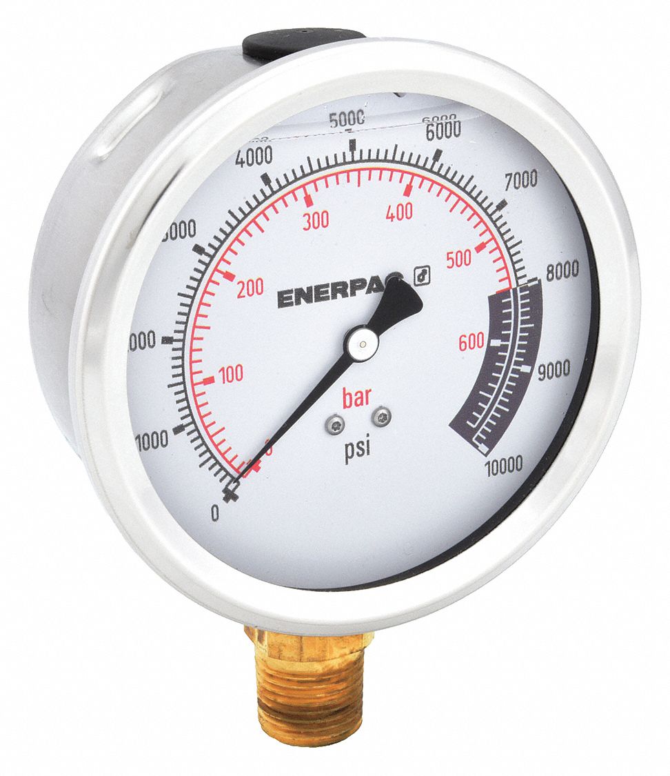 4" PRESSURE GAUGE, 0-10,000 PSI