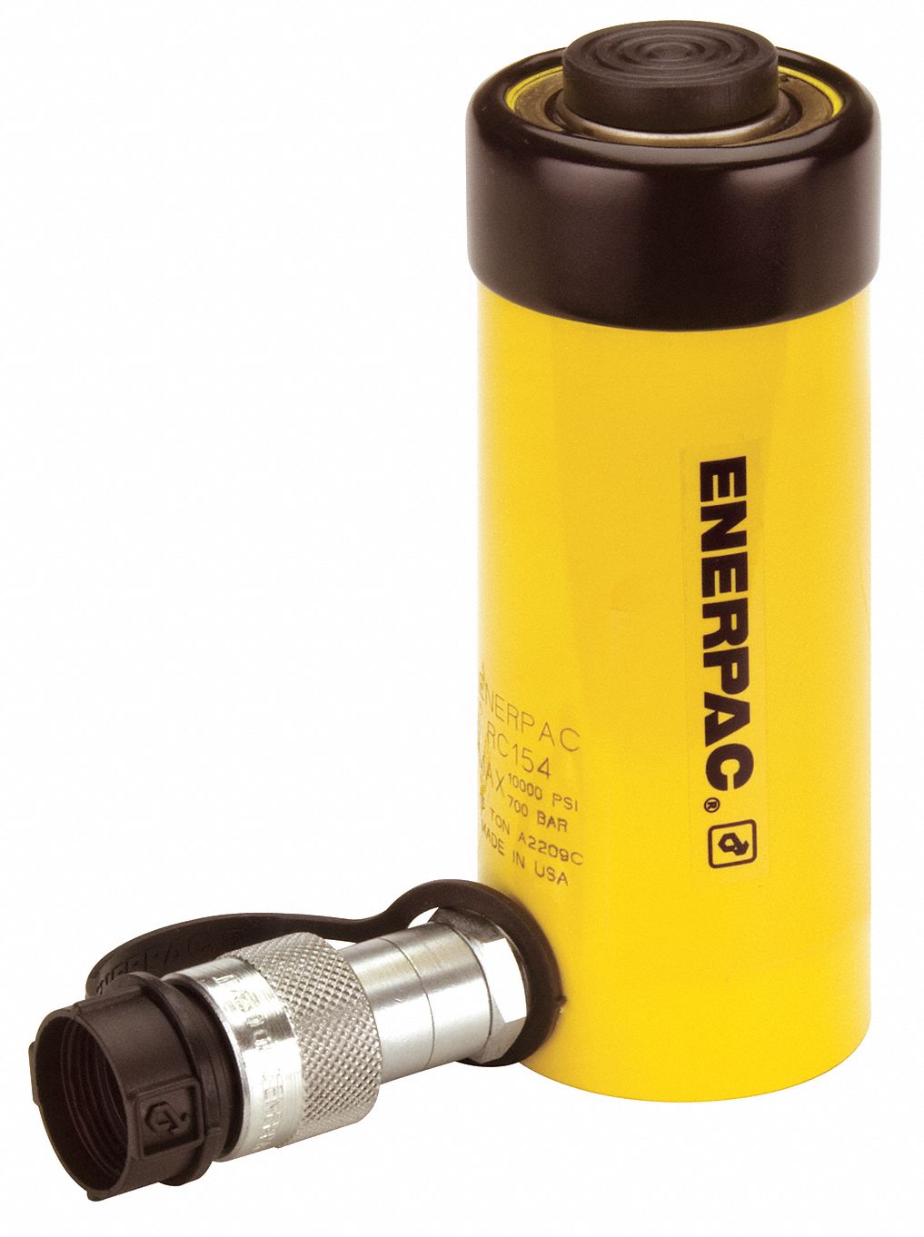 ENERPAC Hydraulic Ram, General Purpose, Body Material Steel, 15 ton