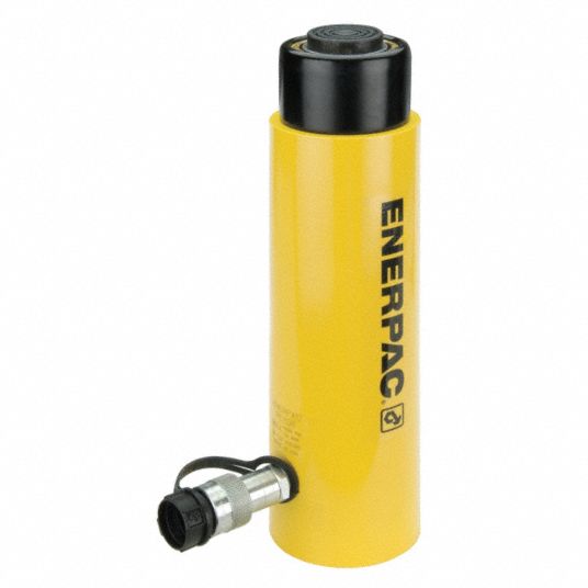 ENERPAC Hydraulic Ram Single Acting, 30 ton Nominal Capacity, 8 in Nominal Stroke Lg, Steel, RC