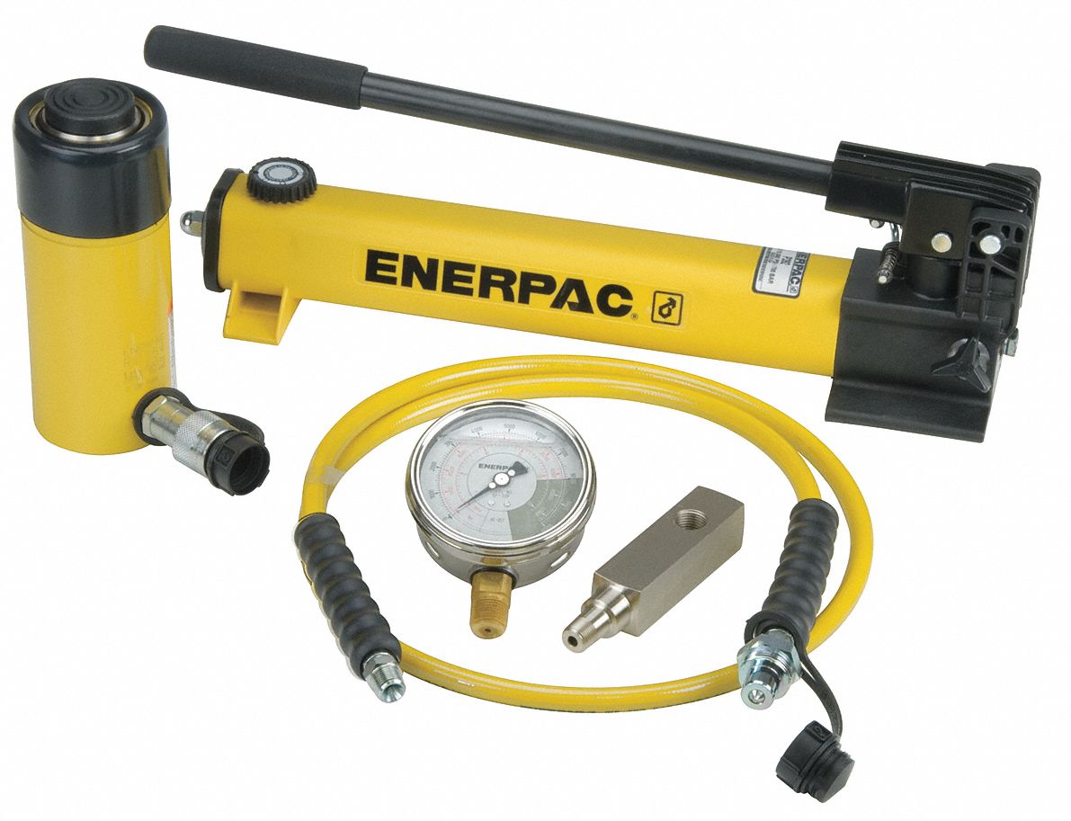 Standard Ram and Pump Set: 25 ton Cylinder Nominal Capacity, 4 in Cylinder Stroke