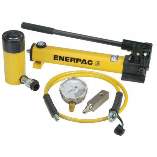 ENERPAC Standard Ram and Pump Set, Cylinder Nominal Capacity 25 ton ...