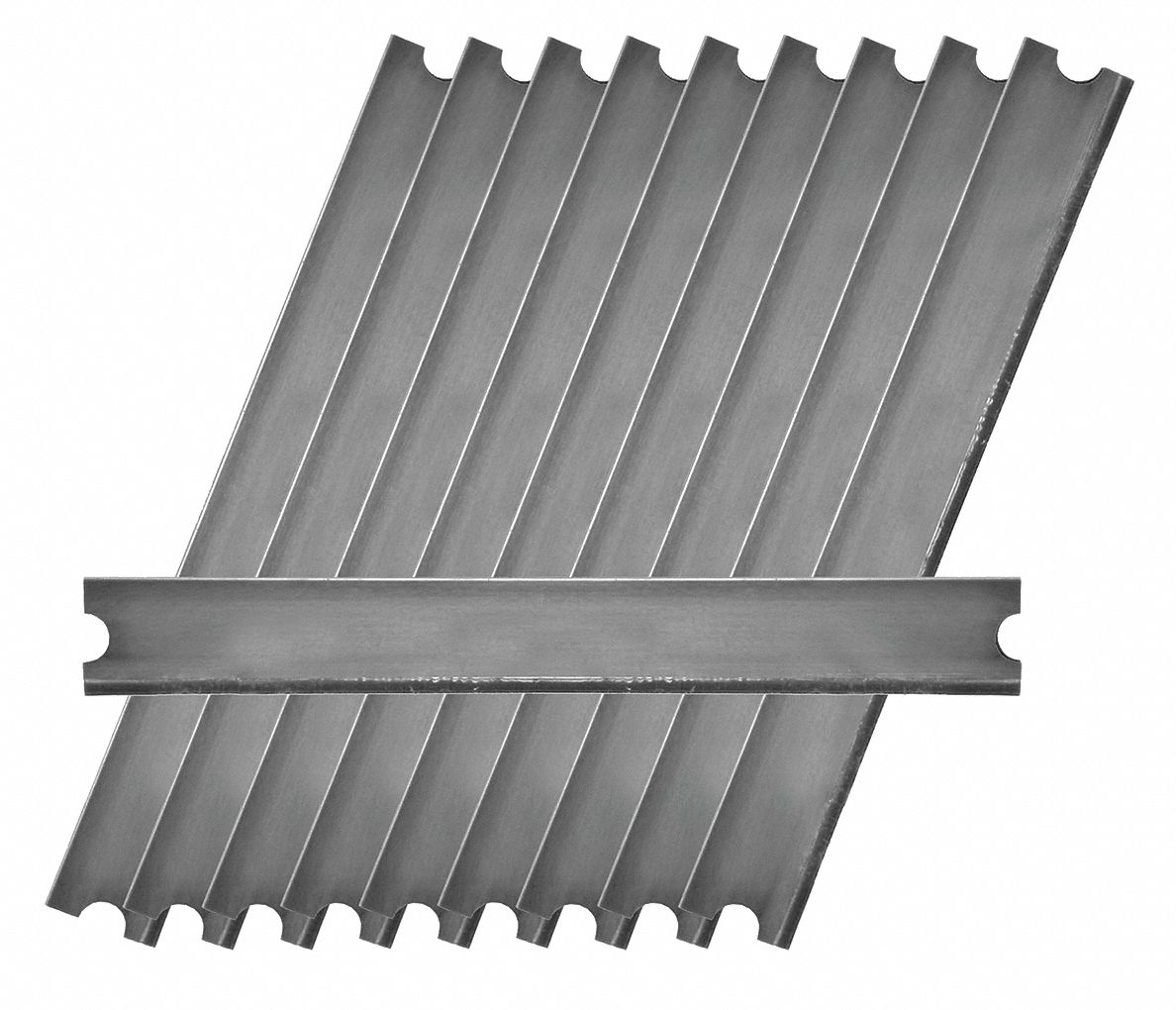 FLOOR SCRAPER BLADE,6 IN W,SILVER,PK10