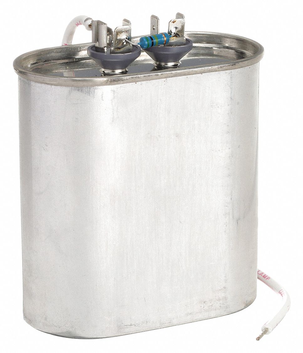 OIL-FILLED HID CAPACITOR, 32 MFD RATING, 525V AC, 2 IN D, 3¾ IN H