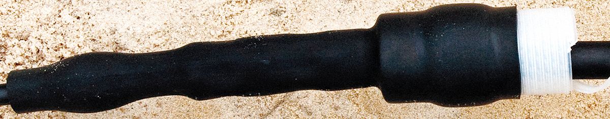 Cold Shrink Quick Insulator: 0.65 in I.D. Before Shrinking, 0.2 in I.D. After Shrinking, Black