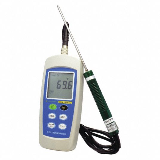 THERMCO Digital Thermometer, RTD, Number of Channels 1, Includes NIST ...