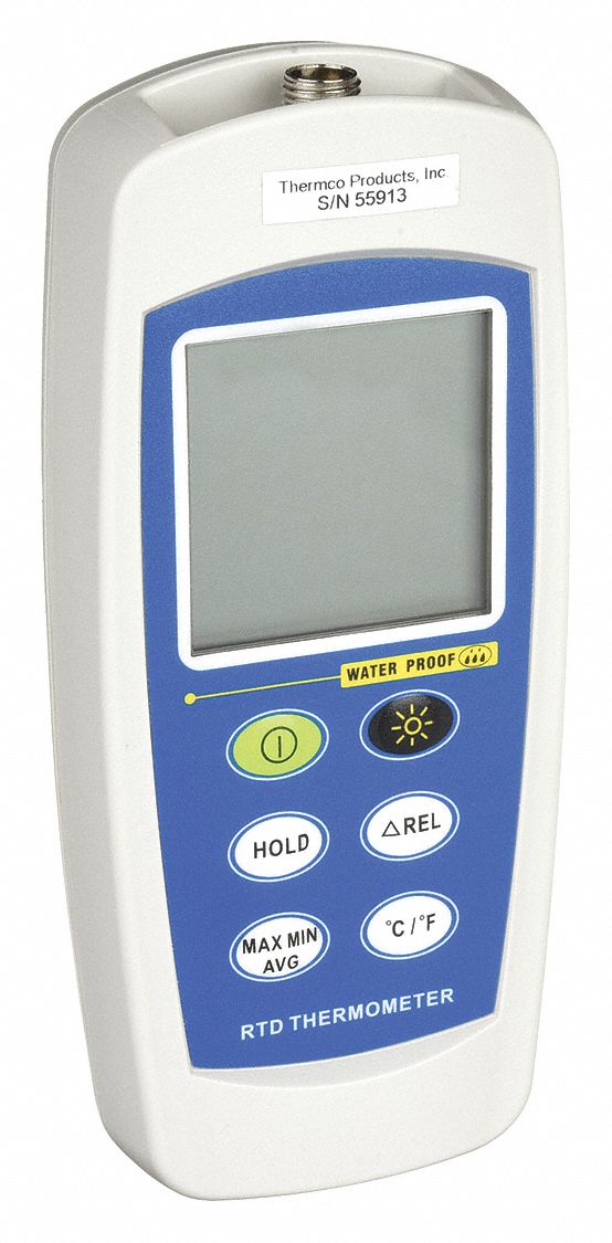 COOPER ATKINS, Thermistor Temp Meter with Min/Max, Temperature/Humidity  Tester - 46F194