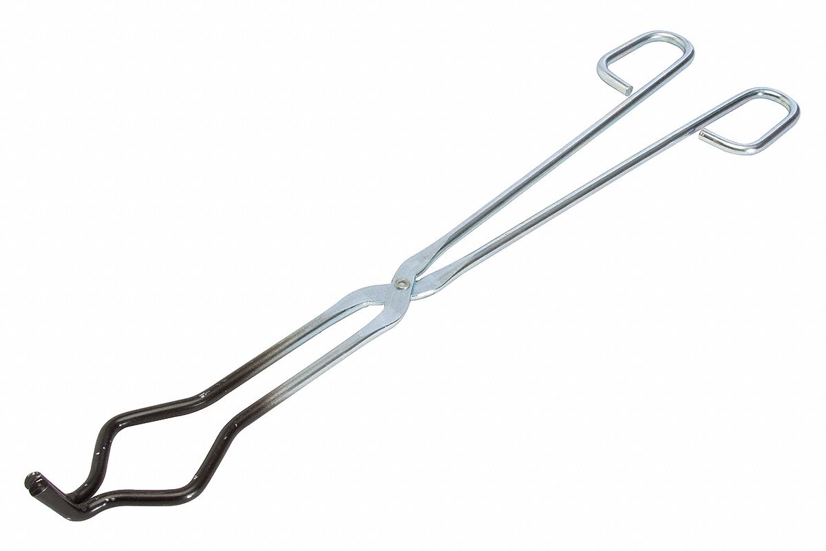 CRUCIBLE TONGS,18 IN,COATED SS