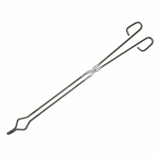 Stainless Steel, 26 in Overall Lg, Extra-Long Tongs - 5ZPV0