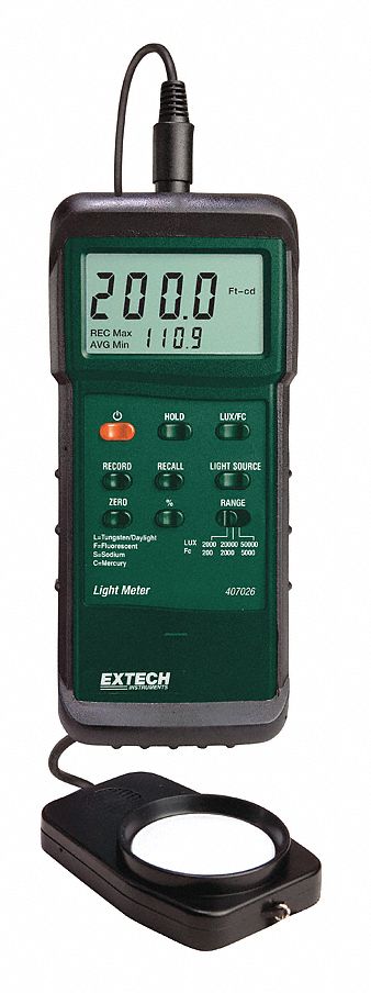 Extech 407026-NIST Light Meter