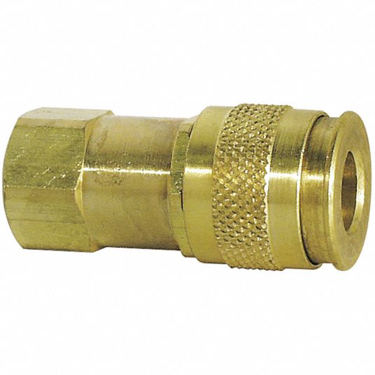 GRAINGER APPROVED Quick Connect Hose Coupling, Universal, Brass, Socket ...