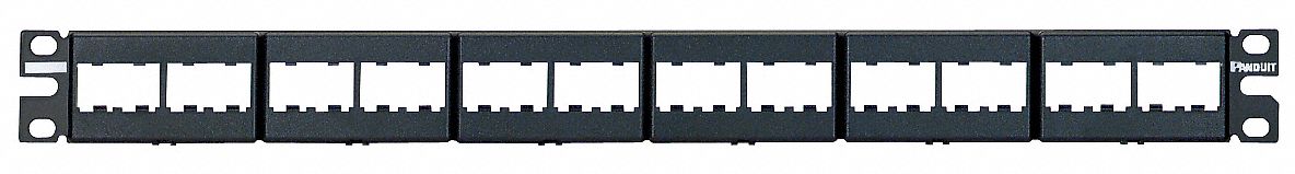 24 Port CPP24WBLY: Panduit Patch Panel Black Modular