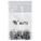 RECLOSABLE POLY BAG, 4 MIL THICK, 3 IN W, 5 IN L, DISPENSER BOX, ZIP, 100 PK