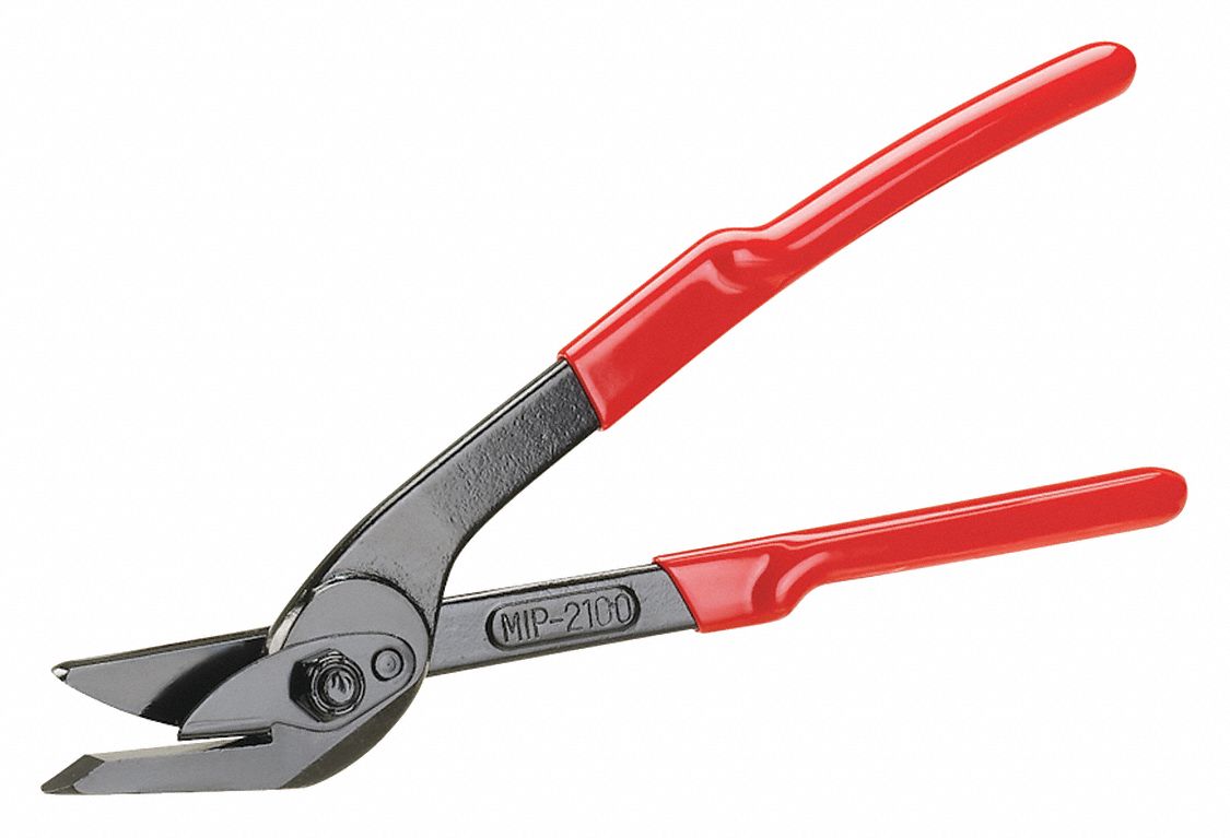 MIP Strapping Cutter, 1 Handed, Plastic and Steel Strapping, Fits Strap
