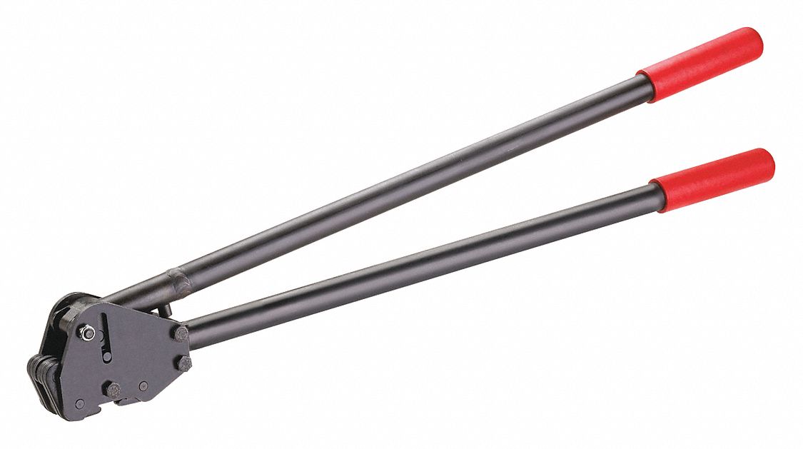 MIP Manual Heavy Duty Steel Strapping Sealer, Tool Style Side Action