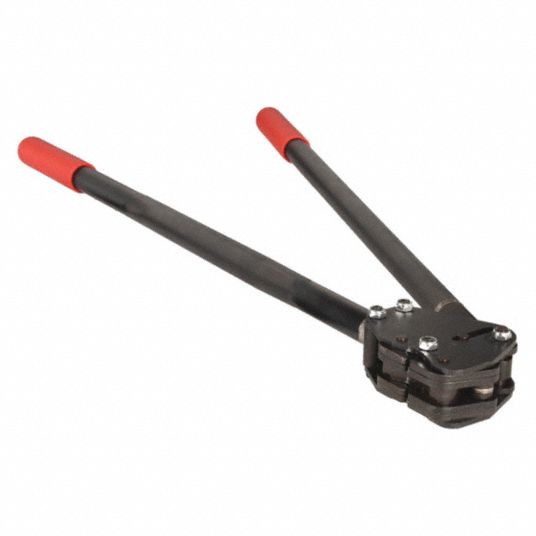 MIP Steel Strapping Sealer: Side Action, Fits 3/4 in Strap Wd, Fits .025 to  .031 Strap Tensile