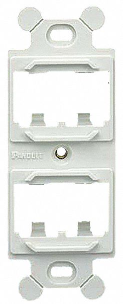 106 MODULE FRAME, DUPLEX, WHITE, 4 PORTS, DUPLEX CF1064WHY