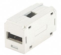 COUPLER,1P,0.61IN W,1.36IN L,USB 2.0/1.1