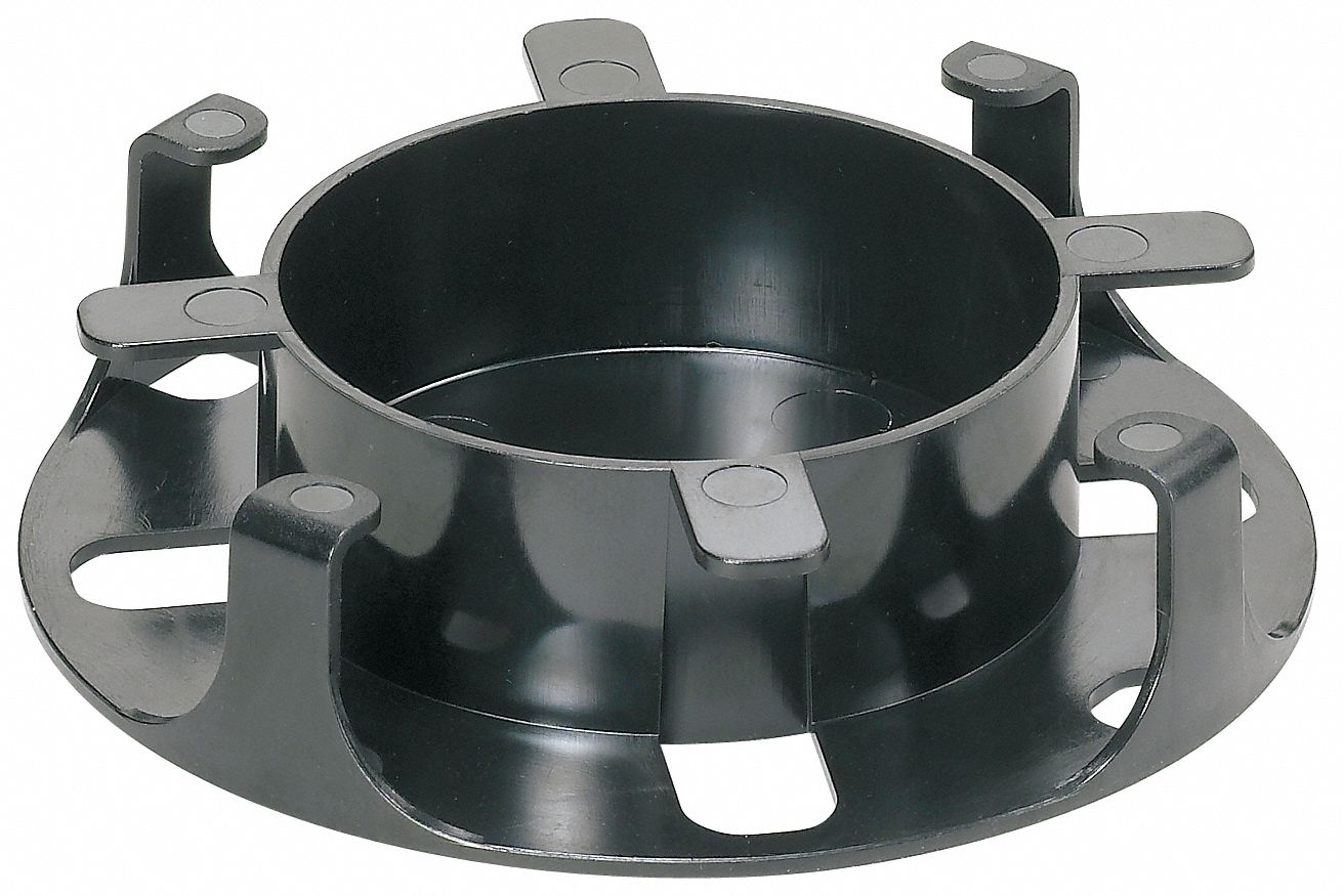 Fiber Management Spool: 1 Rack Units, 1 in Overall Ht, 2 1/2 in Overall Dp, Plastic, 2 PK