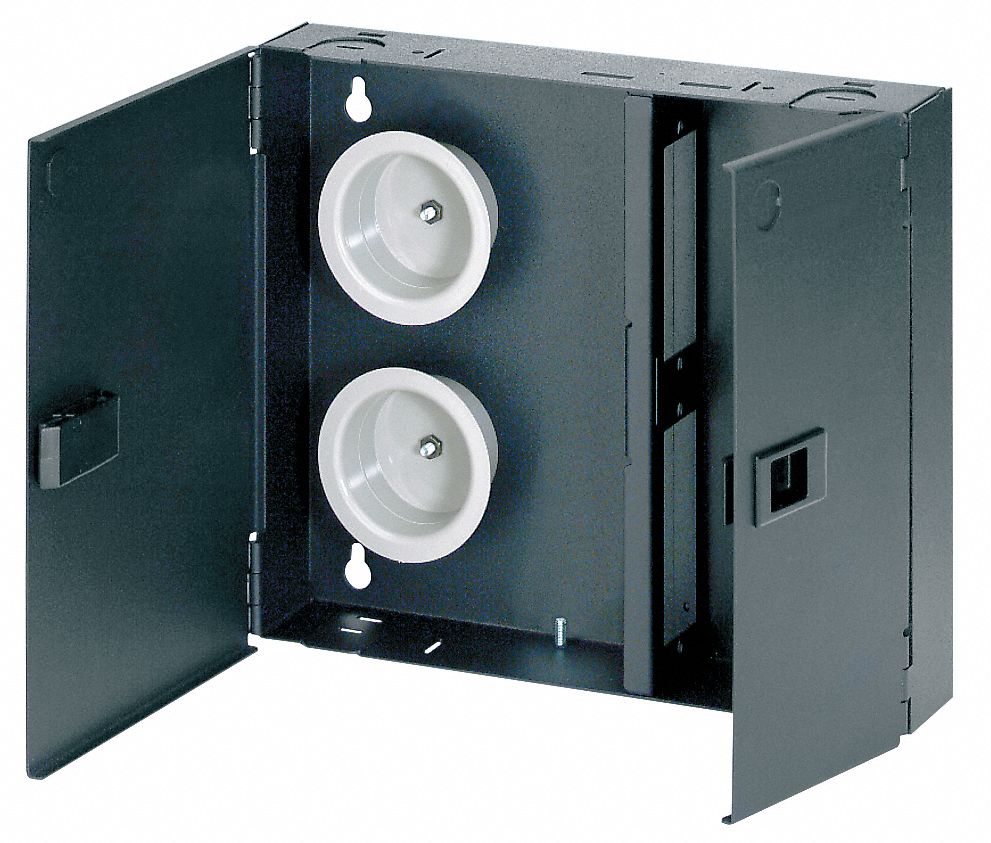 Fiber Enclosure: Wall Mount Mounting, 10.18 in Ht, 12 in Wd, 2.32 in Dp