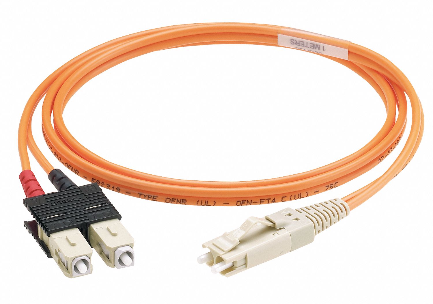 Fiber Optic Patch Cord, MultiMode, Duplex, 2.0 m Length Patch