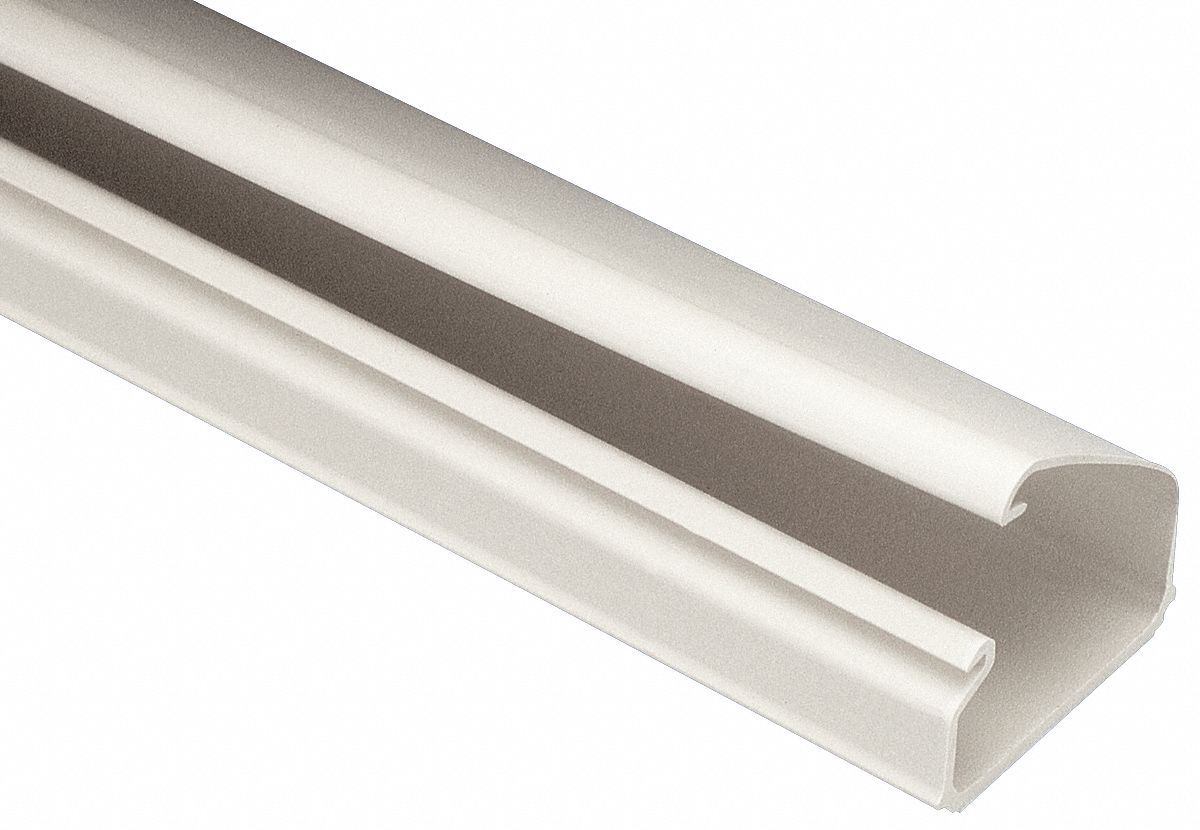PANDUIT 8 ft. LD5 Series Raceway, PVC, Off White, Cover Type: Latching ...