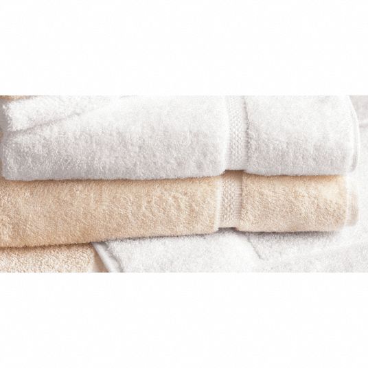 MARTEX BRENTWOOD, Ecru, 27 in Wd, Bath Towel - 15V549