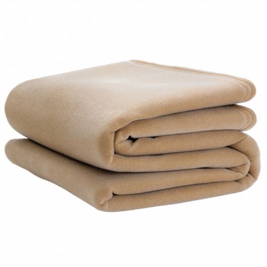 VELLUX Blanket Twin Tan 66 in Wd 90 in Lg Nylon 4 PK