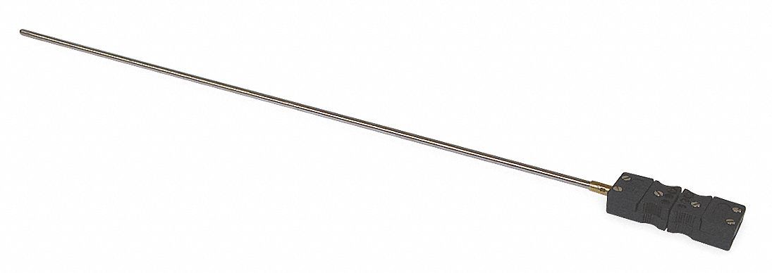 THERMOCOUPLE PROBE,J,18IN,.125IN SHEATH