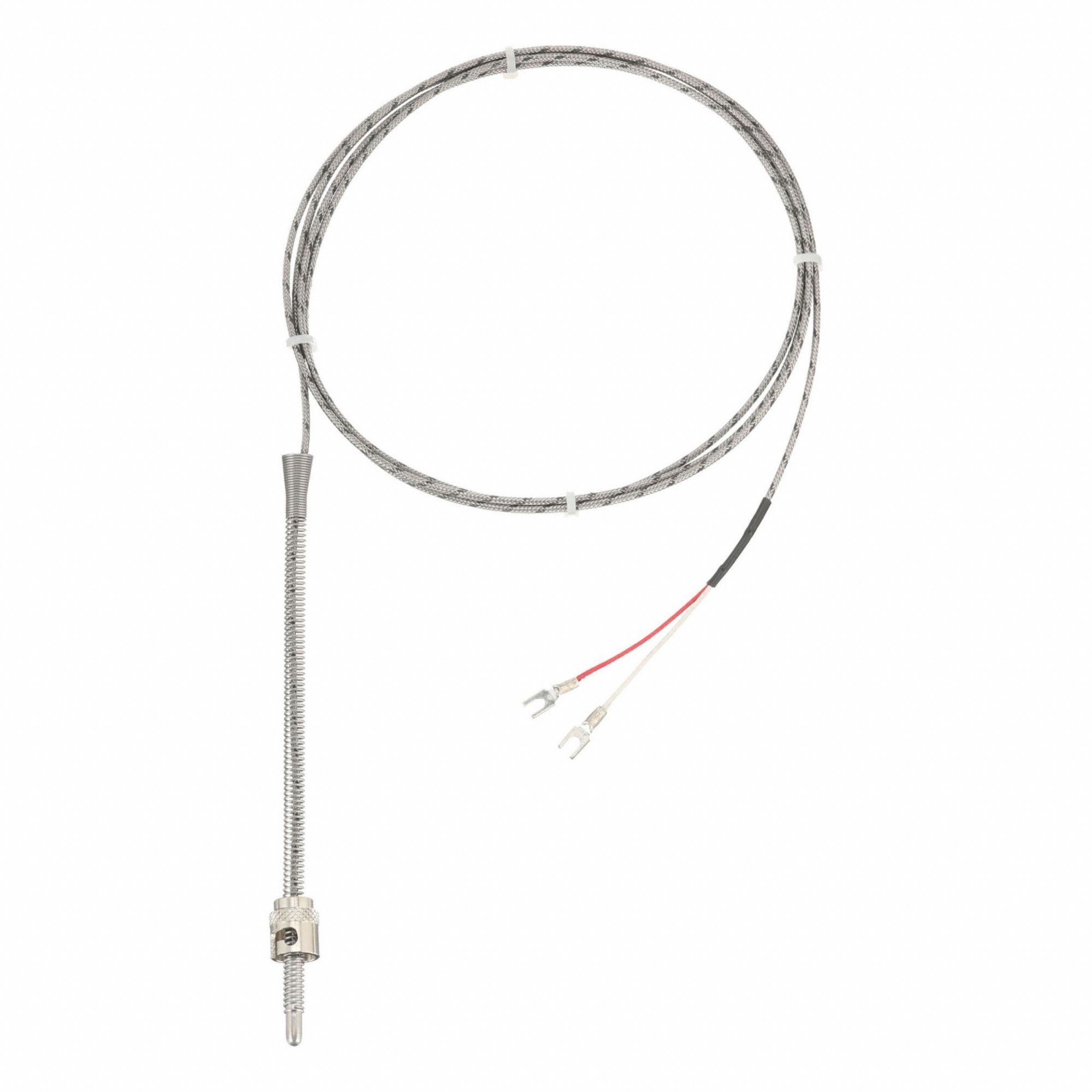 Spring Adjustable Thermocouple: 32°F to 1, 400°F /0°C to 760°C, +/-2.2°C or +/-0.75% Accuracy