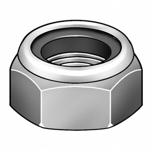 GRAINGER APPROVED Lock Nut, M61.00, Gr A2, SS, Plain, PK100 6CB71