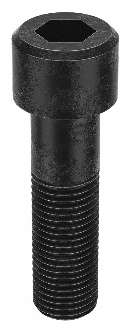 Socket Head Cap Screw: M36x4.00 Thread Size, 130 mm Lg, Std, Black Oxide, Alloy Steel, Class 12.9