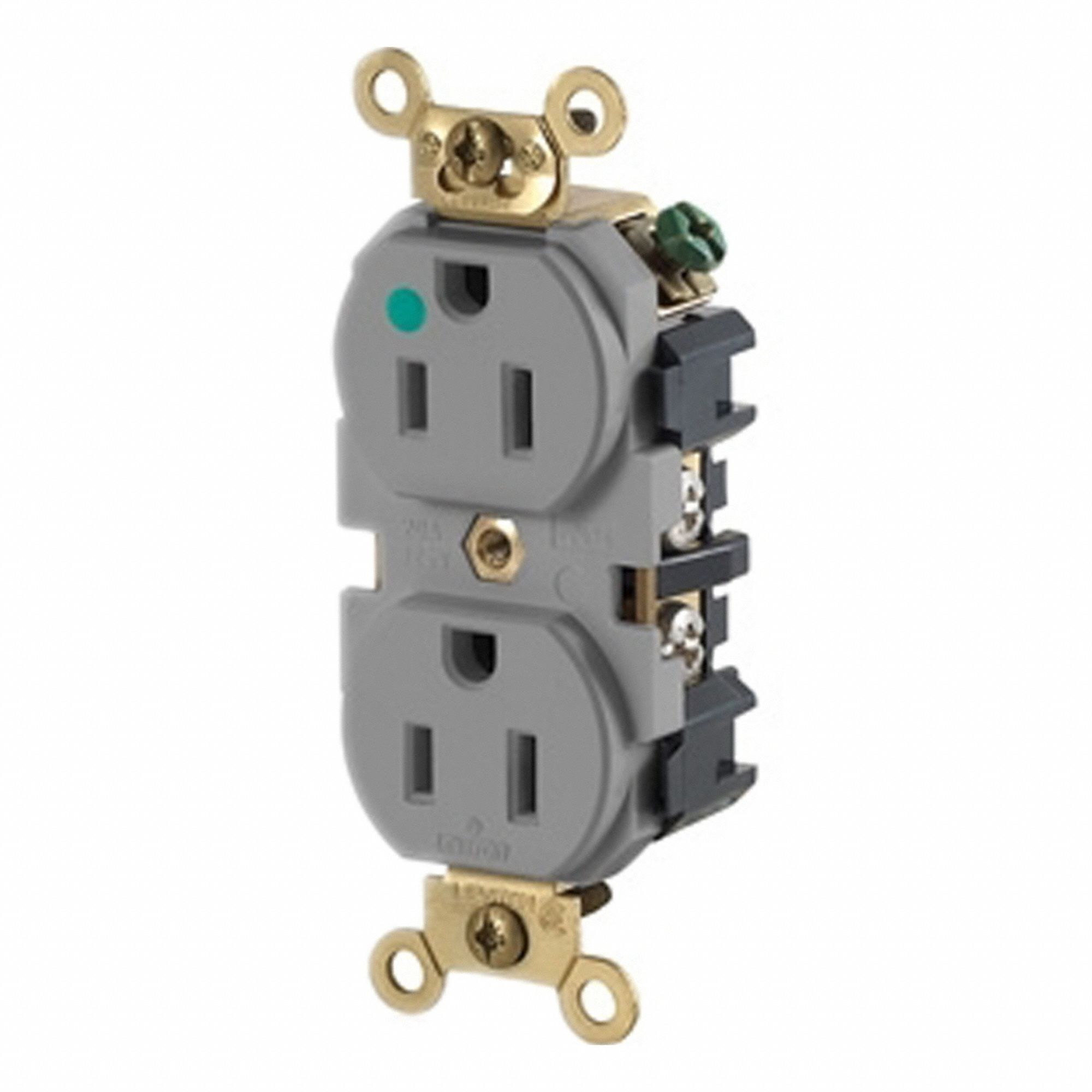 MRI Dup 15A 125V HG/TR Self-Gr Gry