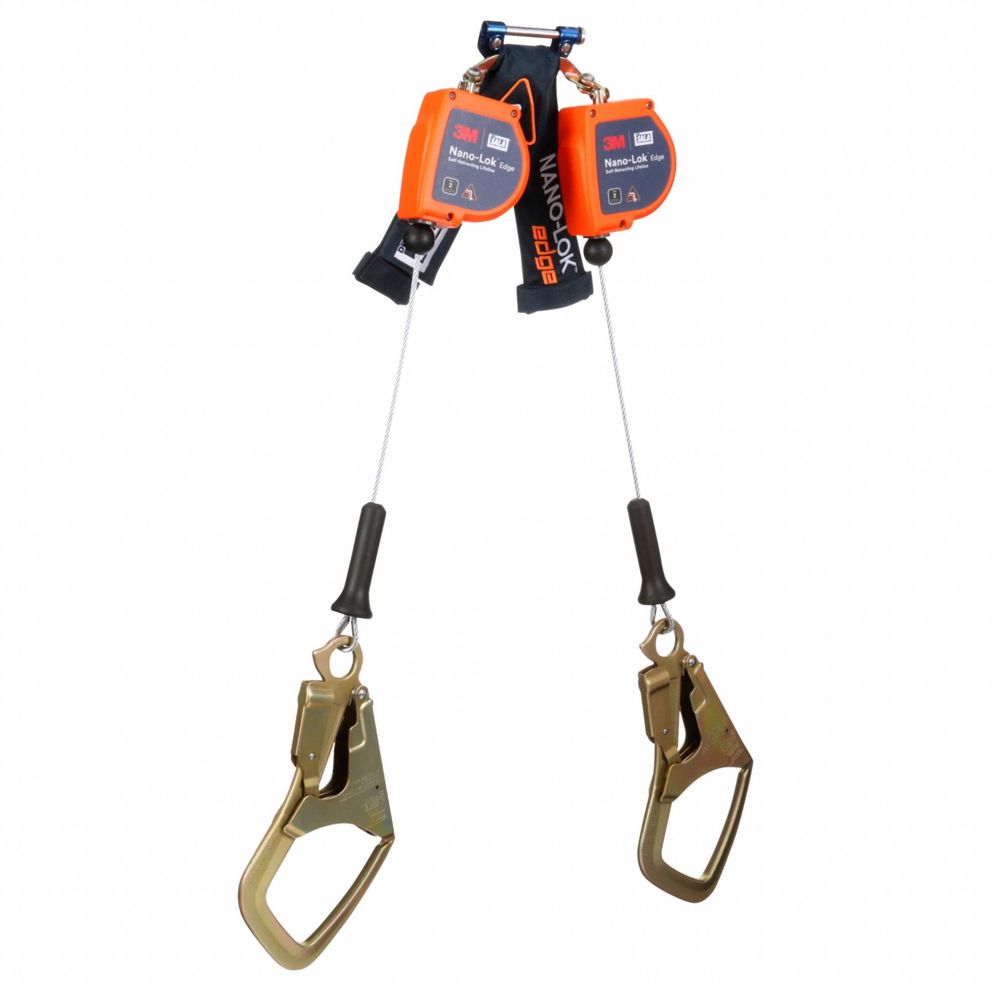 Twin Leg Personal Self Retracting Lifeline: 2 1/2 inStainless Steel Rebar Hook Anchor
