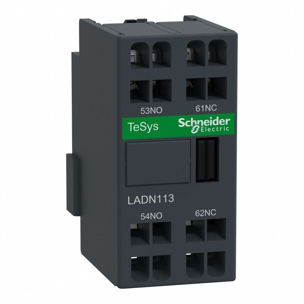 Auxiliary Contact Block: 1NO/1NC, 6 A Max Current (AC), Front Mount, Front-Mounted