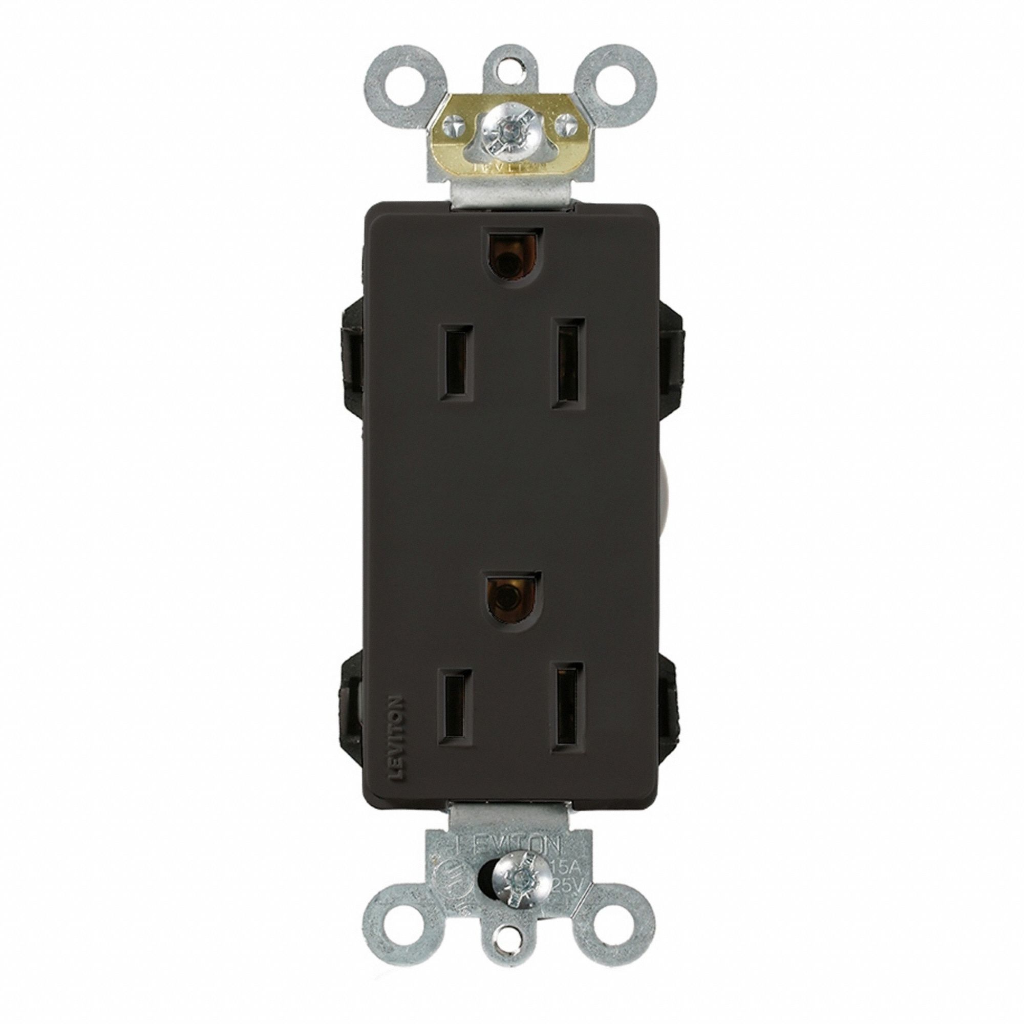 Lev-Lok DPl Dup 15A 125V Self-Gr Blk