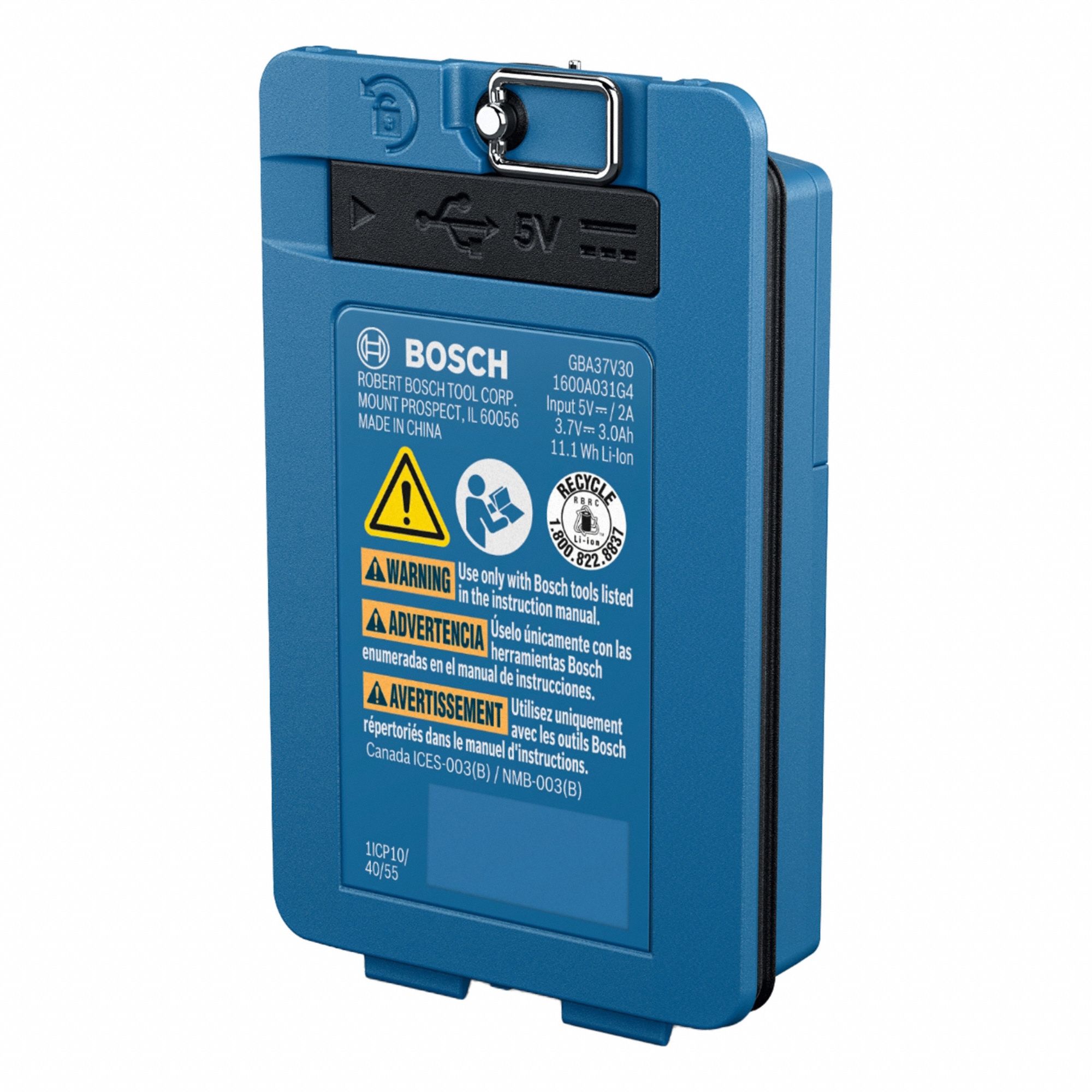 Battery: Black, Battery, 1 7/8 in Overall Ht, 5 1/4 in Overall Wd, 856MG3, 7 1/4 in Overall Lg