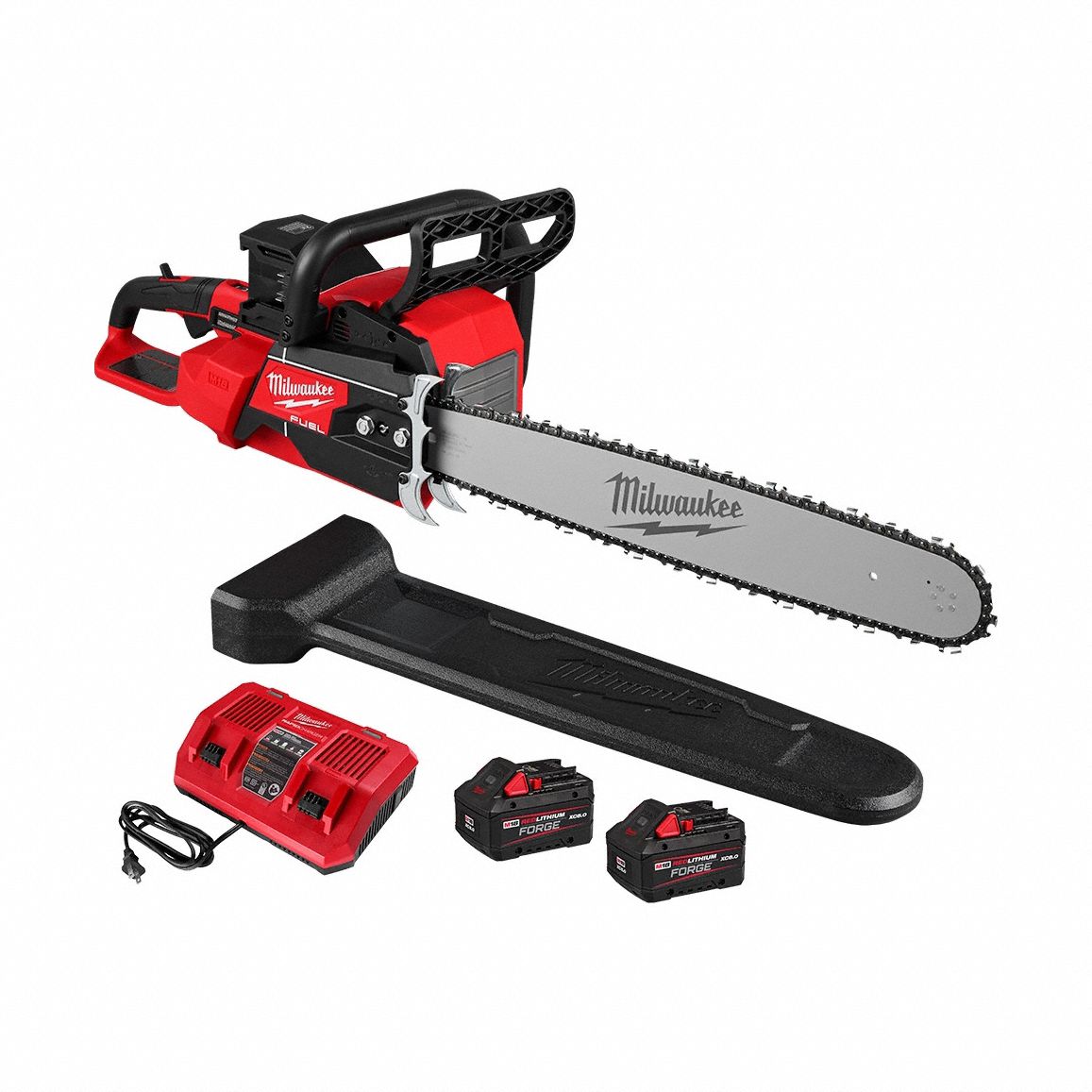 Battery-Powered Chainsaw: 20 in Bar Lg, Rear Handle, Auto Chain Oiler, 18 V, 70 cc