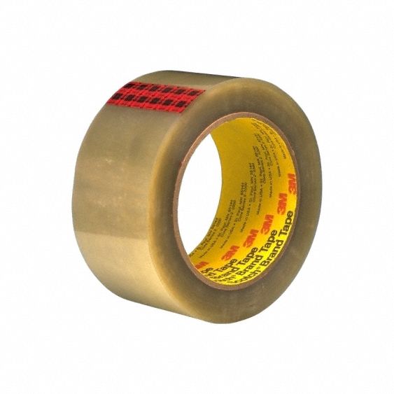 Box Sealing Tape: 3.5 mil Tape Thick, 3 in x 55 yd, Box Sealing Tape