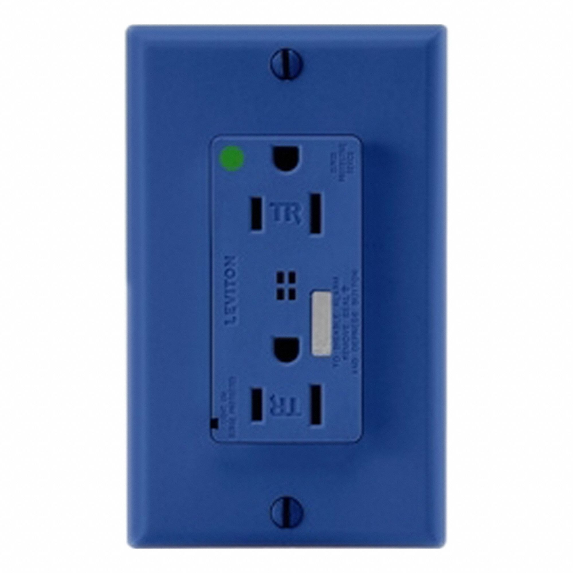 Decora Plus Surge Outlet HG/TR 15A Blue