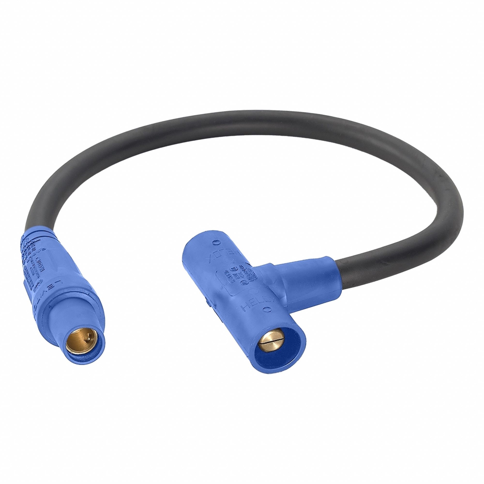 Tee Adapter: Male-Male-Female, 400 A, Blue