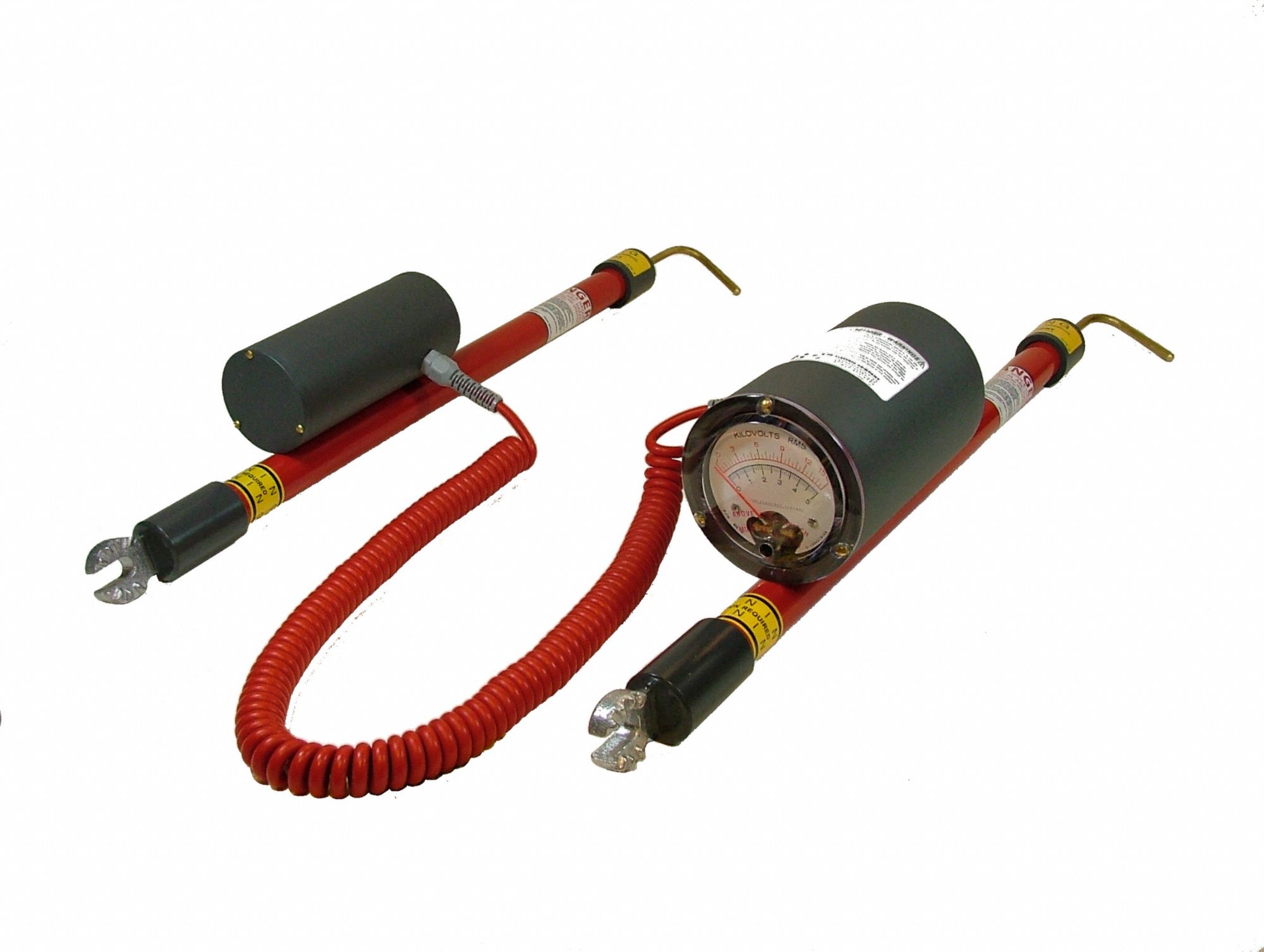 Phasing Meter and Voltmeter Set: 0 V to 15 kV, 0 kV to 15 kV, No Display, AC Volt/DC Volt