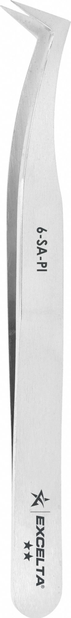 Tweezers: Stainless Steel, Point, Bent Tip