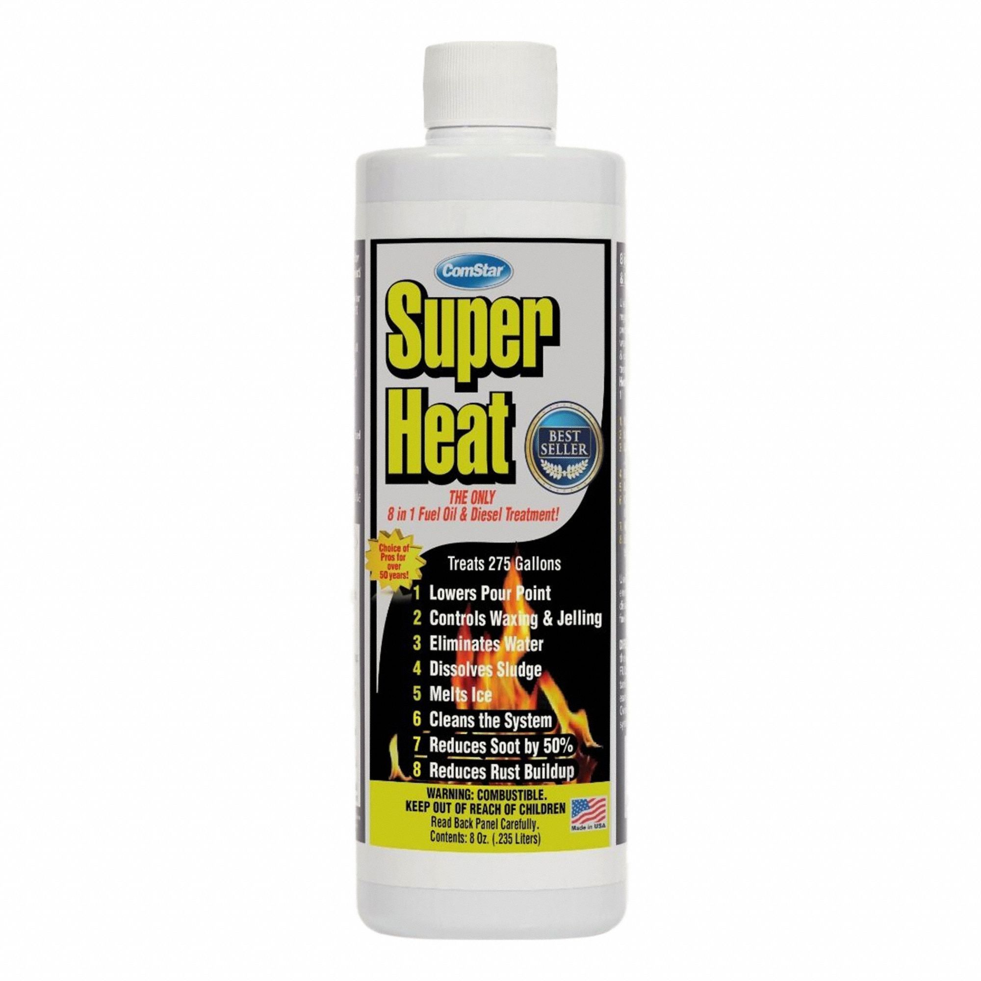 Fuel Additive: 16 oz, Diesel Fuel/Fuel Oil Compatible, Super Heat Series