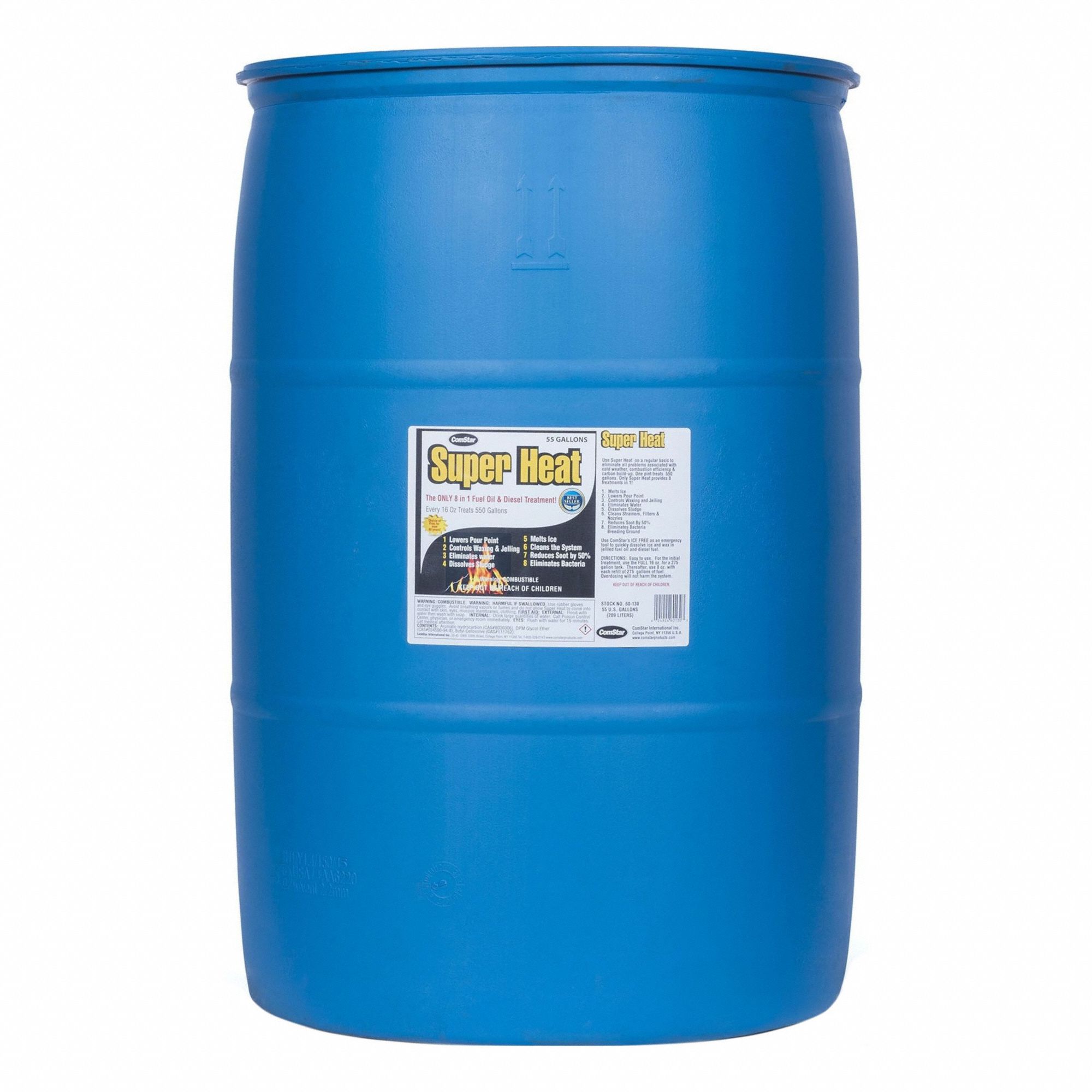 Fuel Additive: 55 gal, Diesel Fuel/Fuel Oil Compatible, Super Heat Series