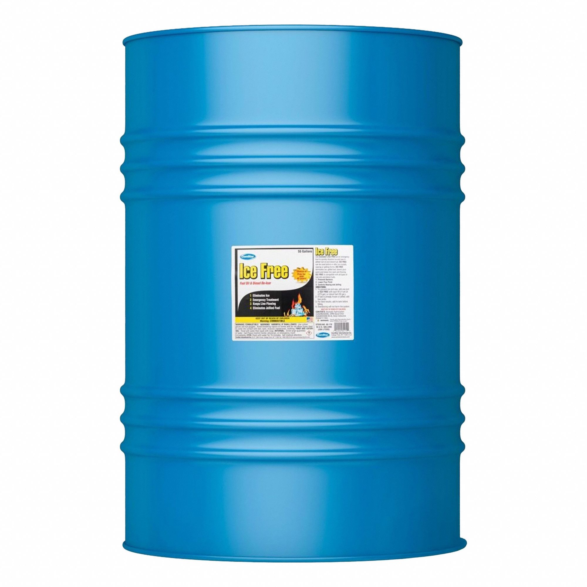 Fuel Stabilizer: 55 gal, Diesel Fuel/Fuel Oil Compatible, Ice Free Series