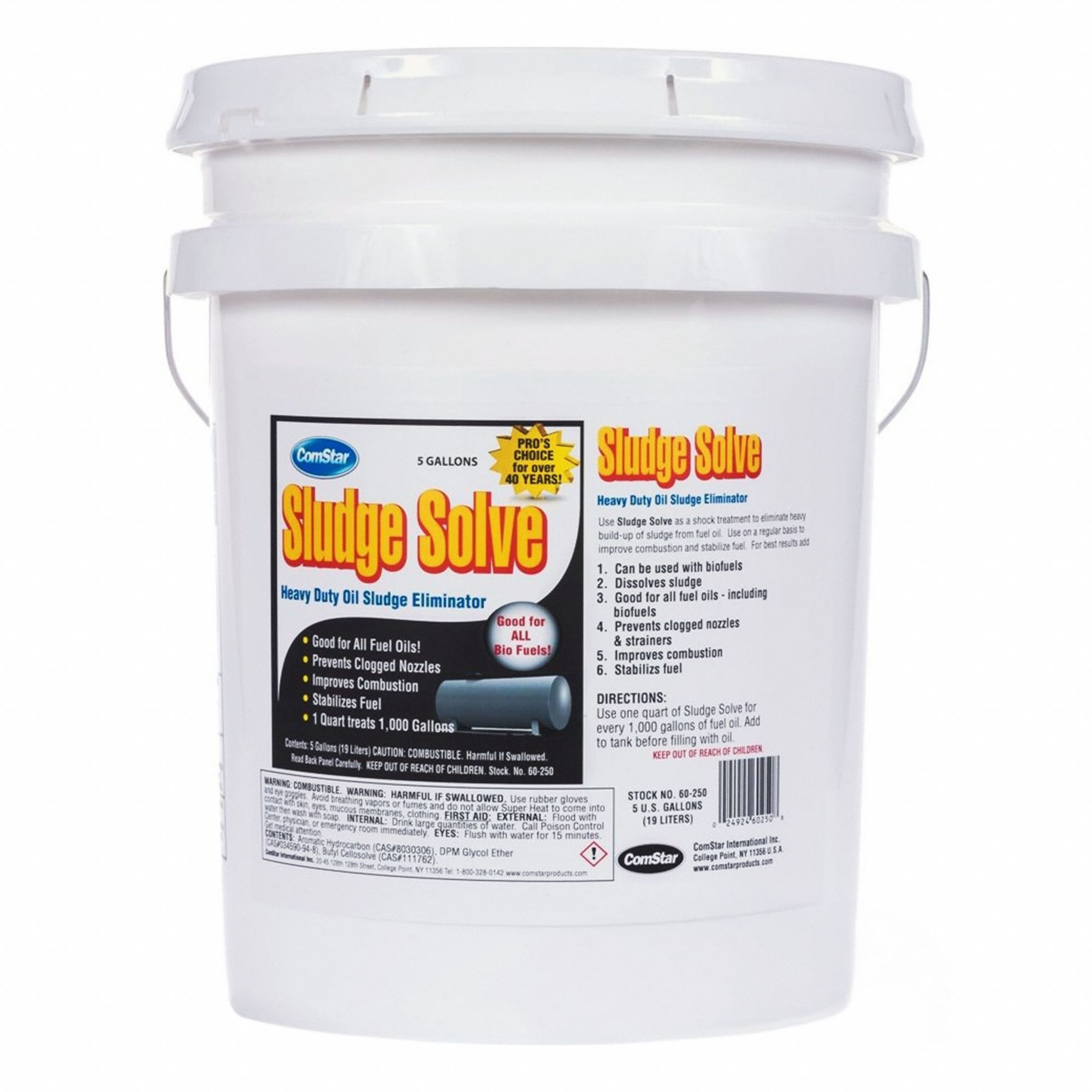 Oil Additive: 5 gal, Fuel Oil Compatible, Sludge Solve Series