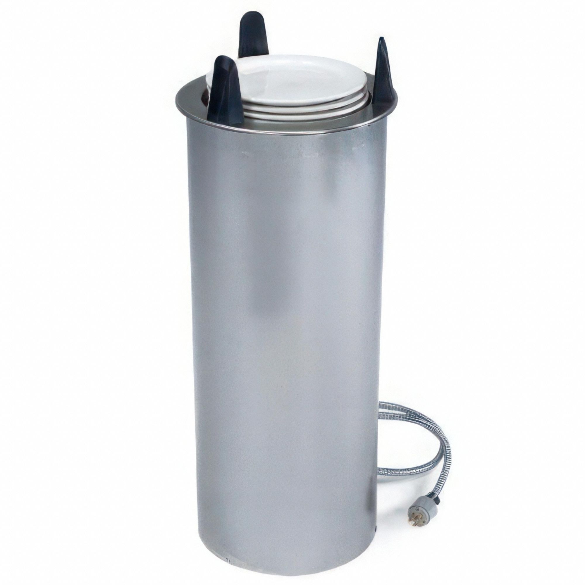 Plate Dispenser Cart: Heated, 10 1/8 in Plate Size, 28 in Overall Ht, 13 3/8 in Overall Lg