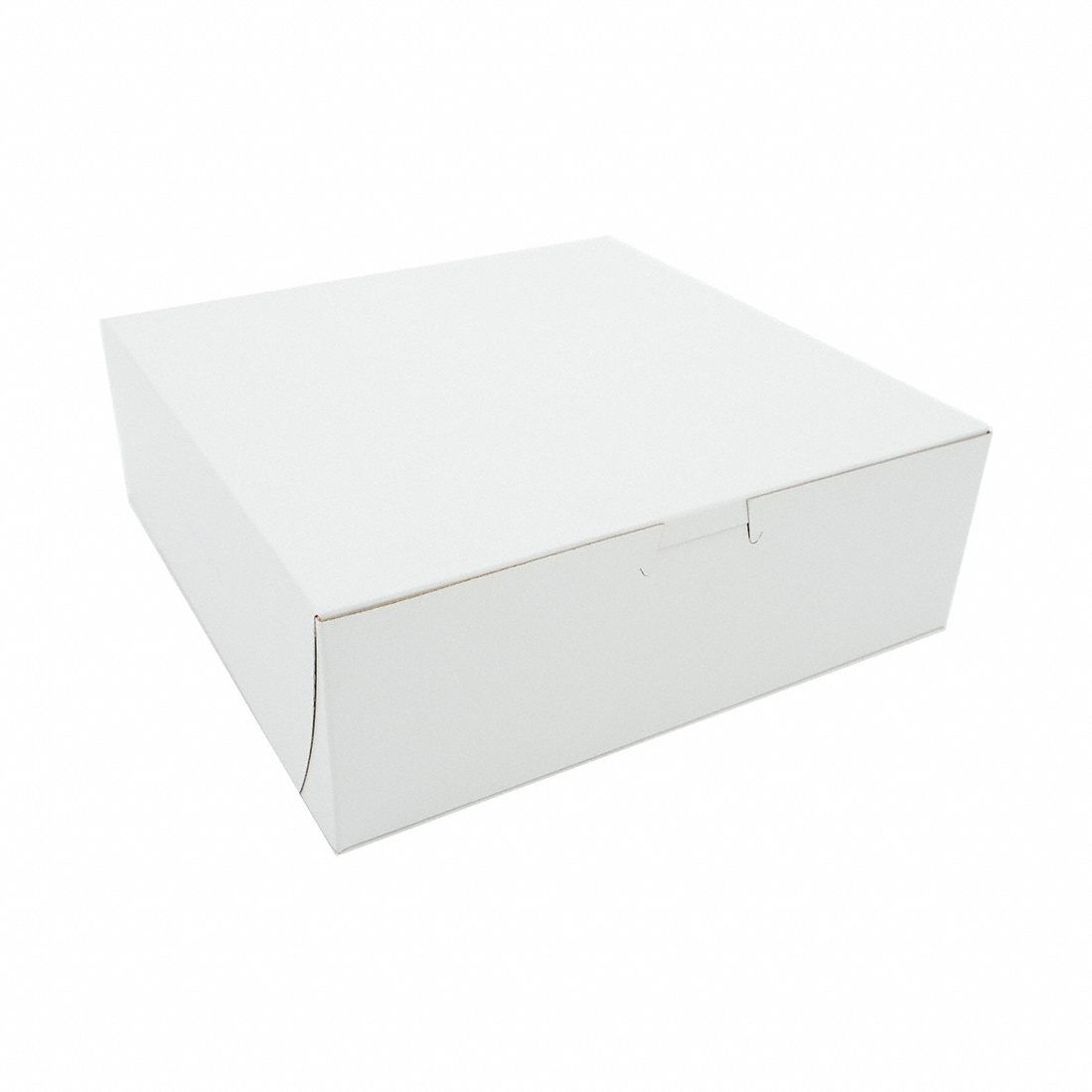 Disposable Carry-Out Food Container: 3 in Ht, 9 in Wd, 9 in Dp, Paperboard, 250 PK